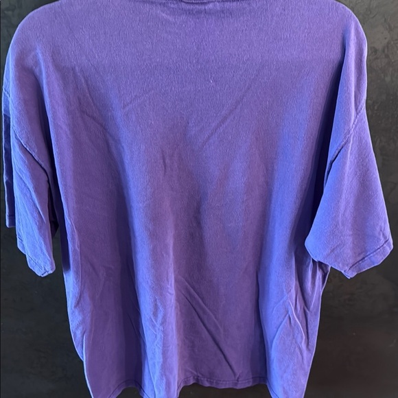 Vintage Lake Tahoe Vibrant Purple Short Sleeve Tee with Crew Neck - Picture 4 of 4